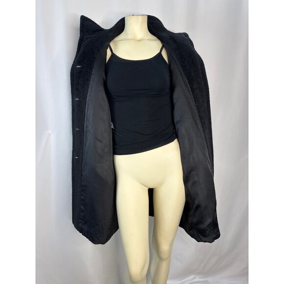 Vintage Studio By Searle Alpaca Coat in Black size medium - Picture 10 of 12